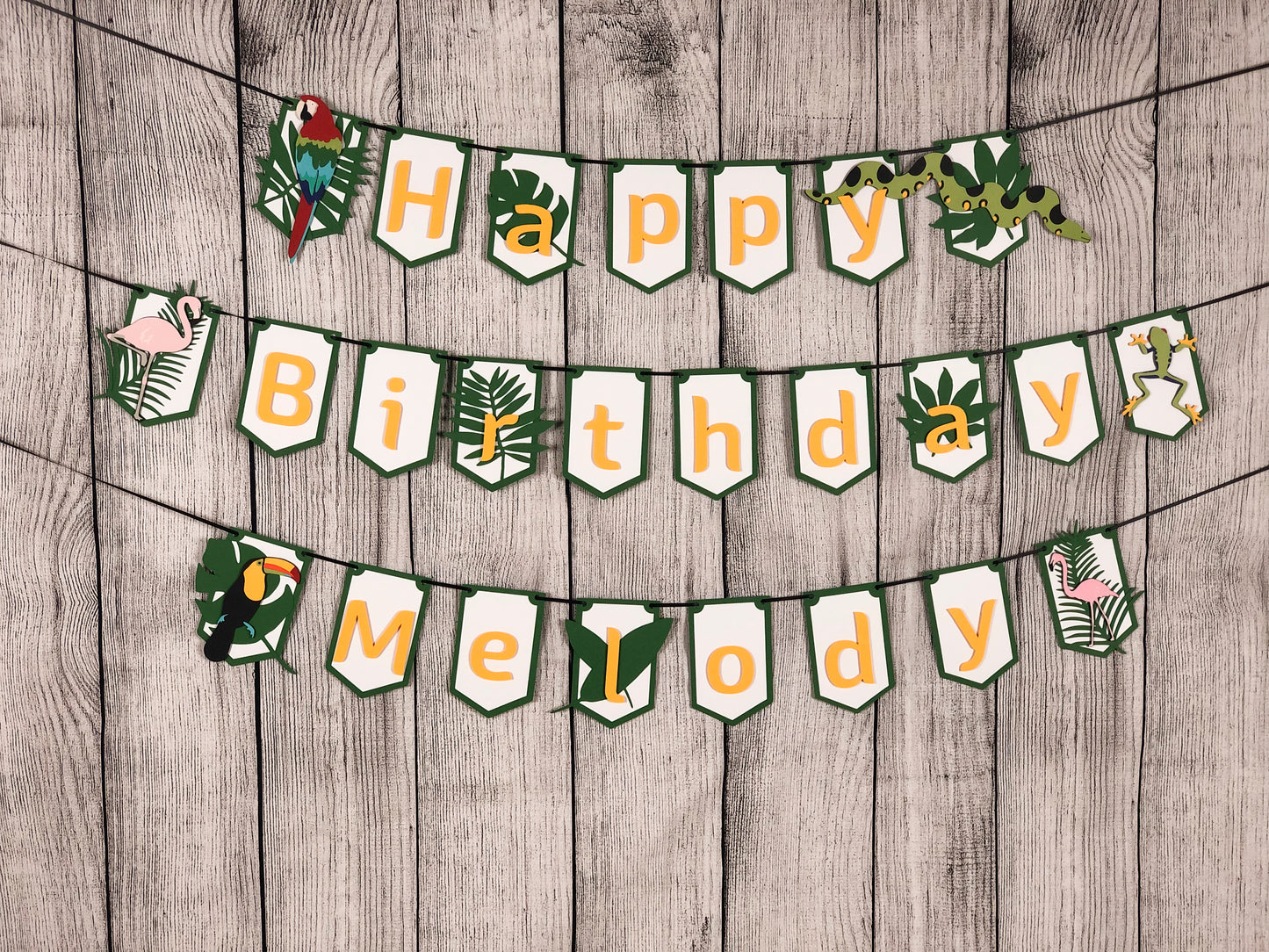 Jungle Rainforest Party Banner | Rainforest Banner | Jungle Banner | Luau | Tropical Garland