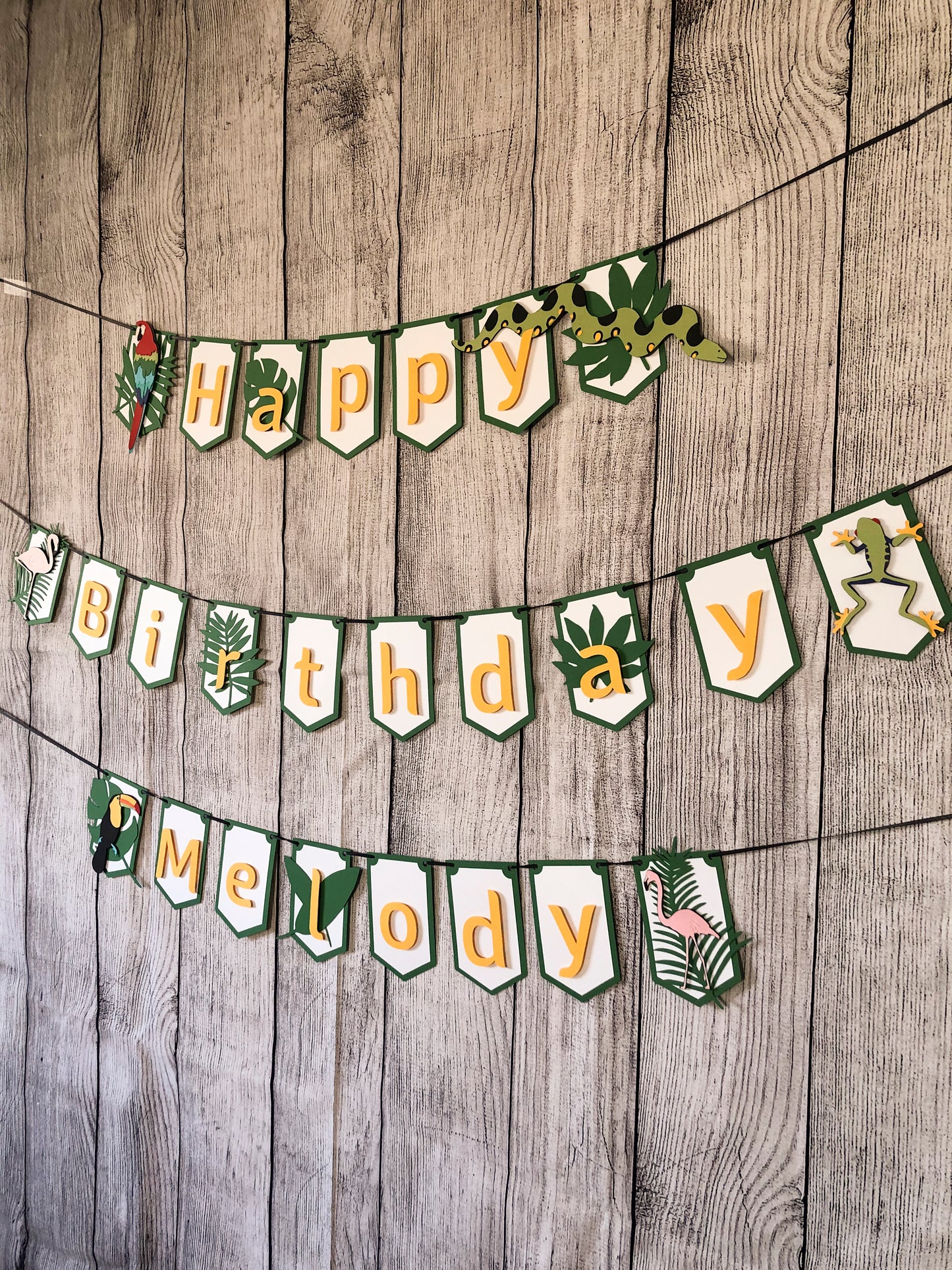 Jungle Rainforest Party Banner | Rainforest Banner | Jungle Banner | Luau | Tropical Garland