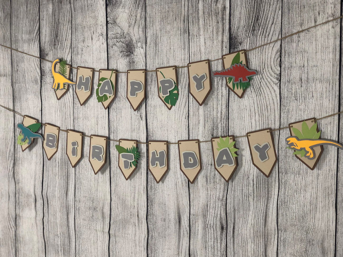 Dinosaur Banner | Dinosaur Birthday | Dinosaur Decorations | Prehistoric Garland