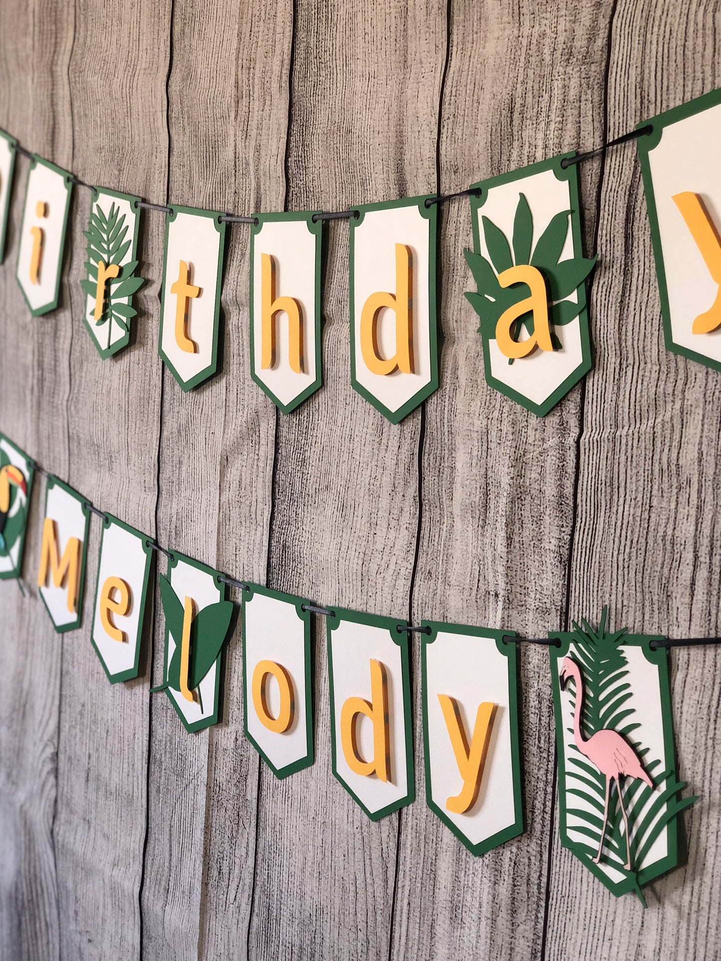 Jungle Rainforest Party Banner | Rainforest Banner | Jungle Banner | Luau | Tropical Garland