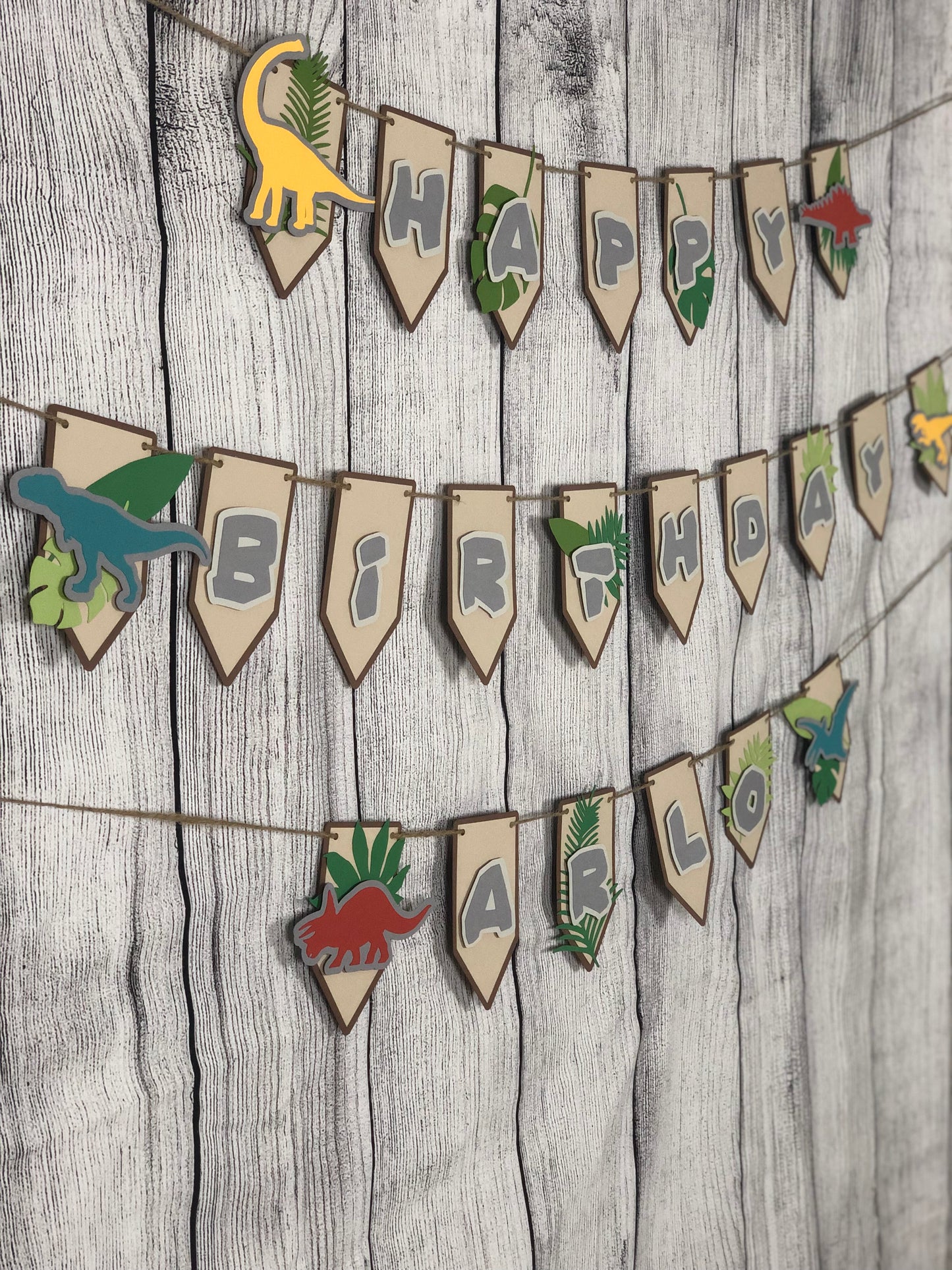 Dinosaur Banner | Dinosaur Birthday | Dinosaur Decorations | Prehistoric Garland