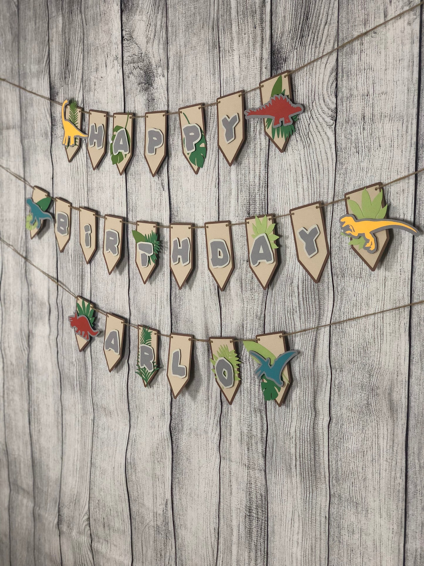 Dinosaur Banner | Dinosaur Birthday | Dinosaur Decorations | Prehistoric Garland