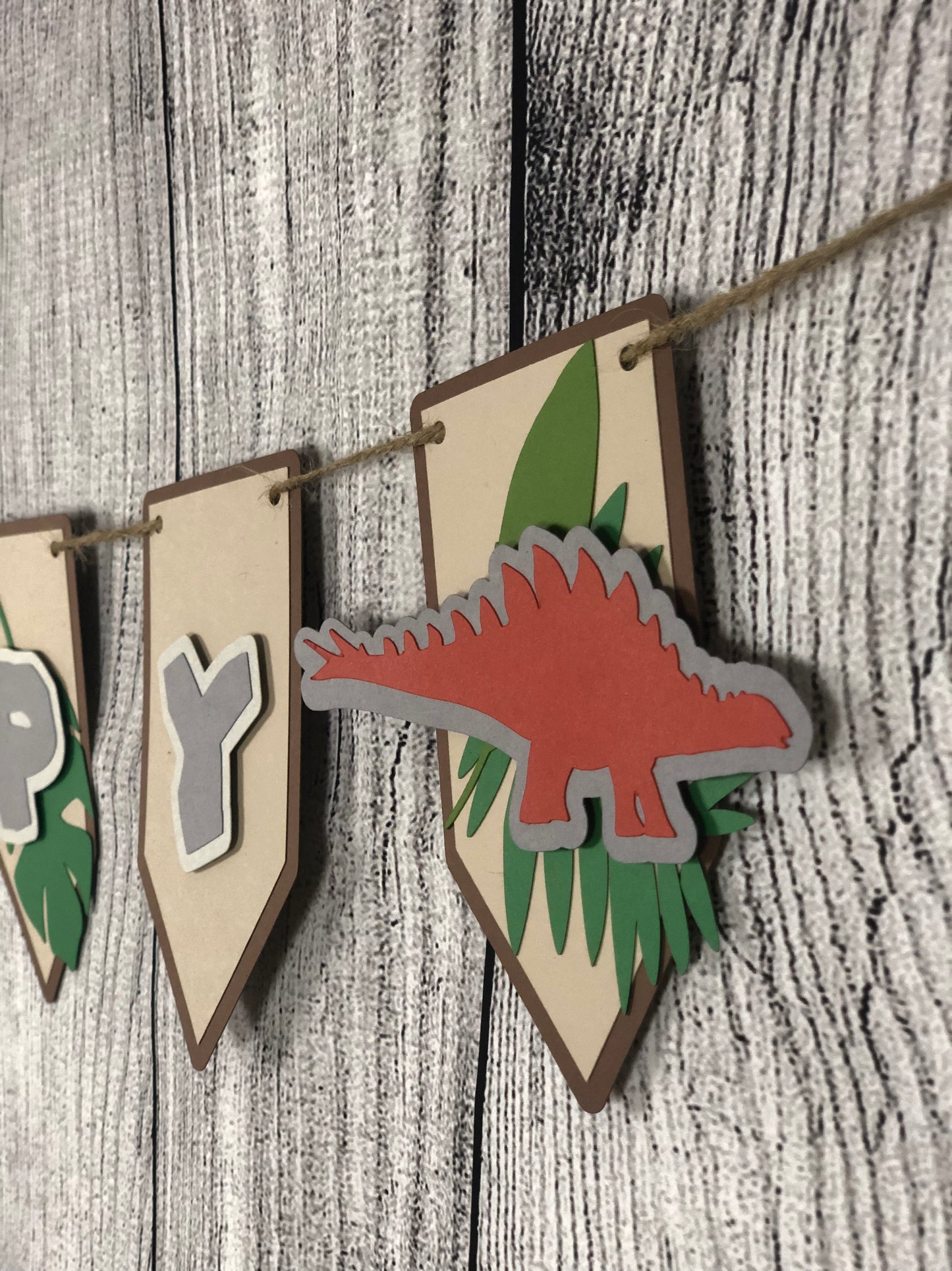 Dinosaur Banner | Dinosaur Birthday | Dinosaur Decorations | Prehistoric Garland